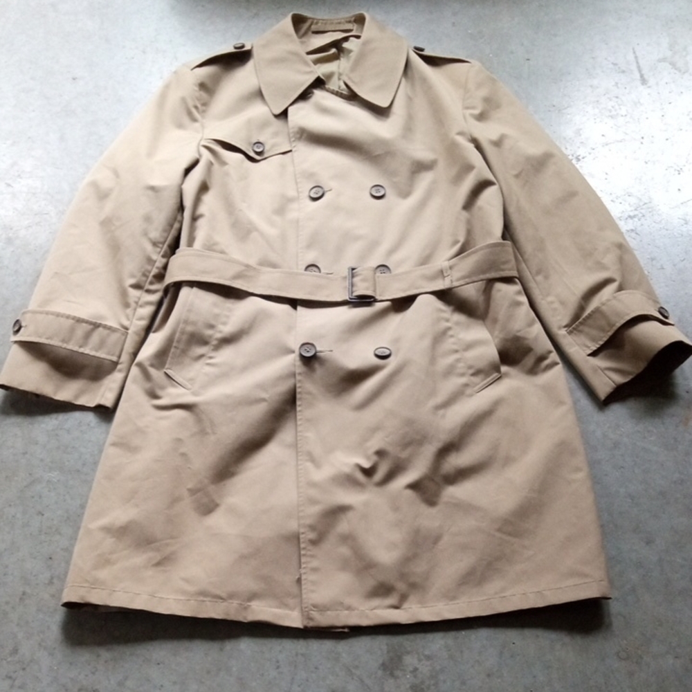 Men's Tan Trench Coat 44 Regular